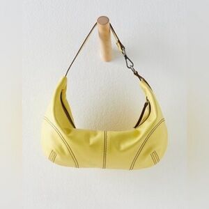 Free People leather Yellow Designer Shoulder Bag